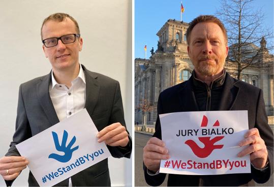 Abgeordnete des Deutschen Bundestags übernehmen Patenschaften für Yury Bialko und David Mastsitski