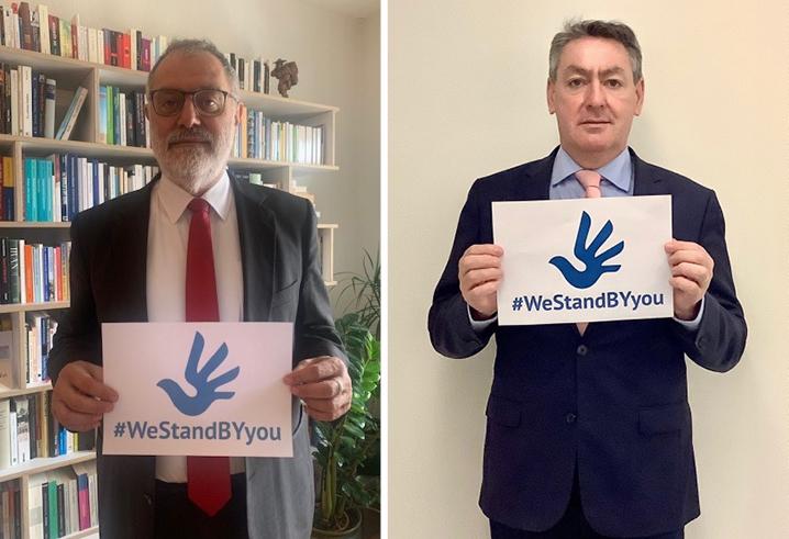 Abgeordnete aus der Schweiz und Irland übernehmen Patenschaften für Aliaksandr Rayentau, Siarhei Drazdouski und Hleb Hatouka