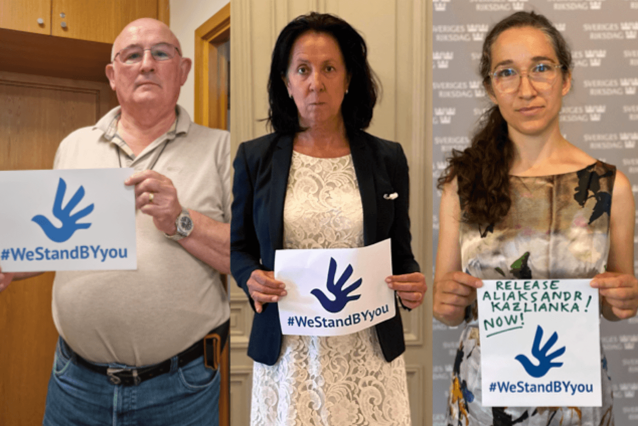 Parlamentarier aus Schweden und Irland adoptieren die politischen Gefangenen Dzianis Khazei, Aliaksandr Kazlianka und Valiantsin Kolb