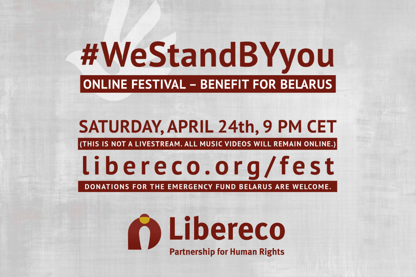 #WeStandBYyou: Ein Online-Solidaritäts-„Festival“ für Belarus
