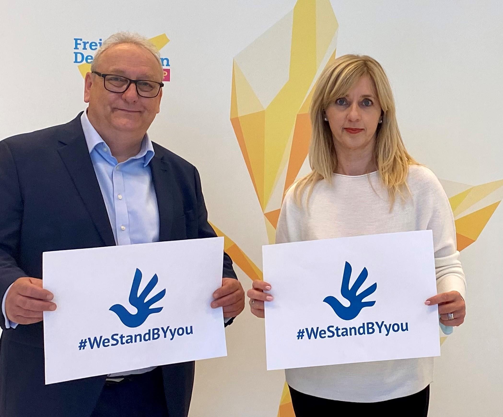 Abgeordnete aus Deutschland und Grossbritannien übernehmen Patenschaften für die politischen Gefangenen Iryna Zlobina, Ivan Komar and Uladzimir Dudarau