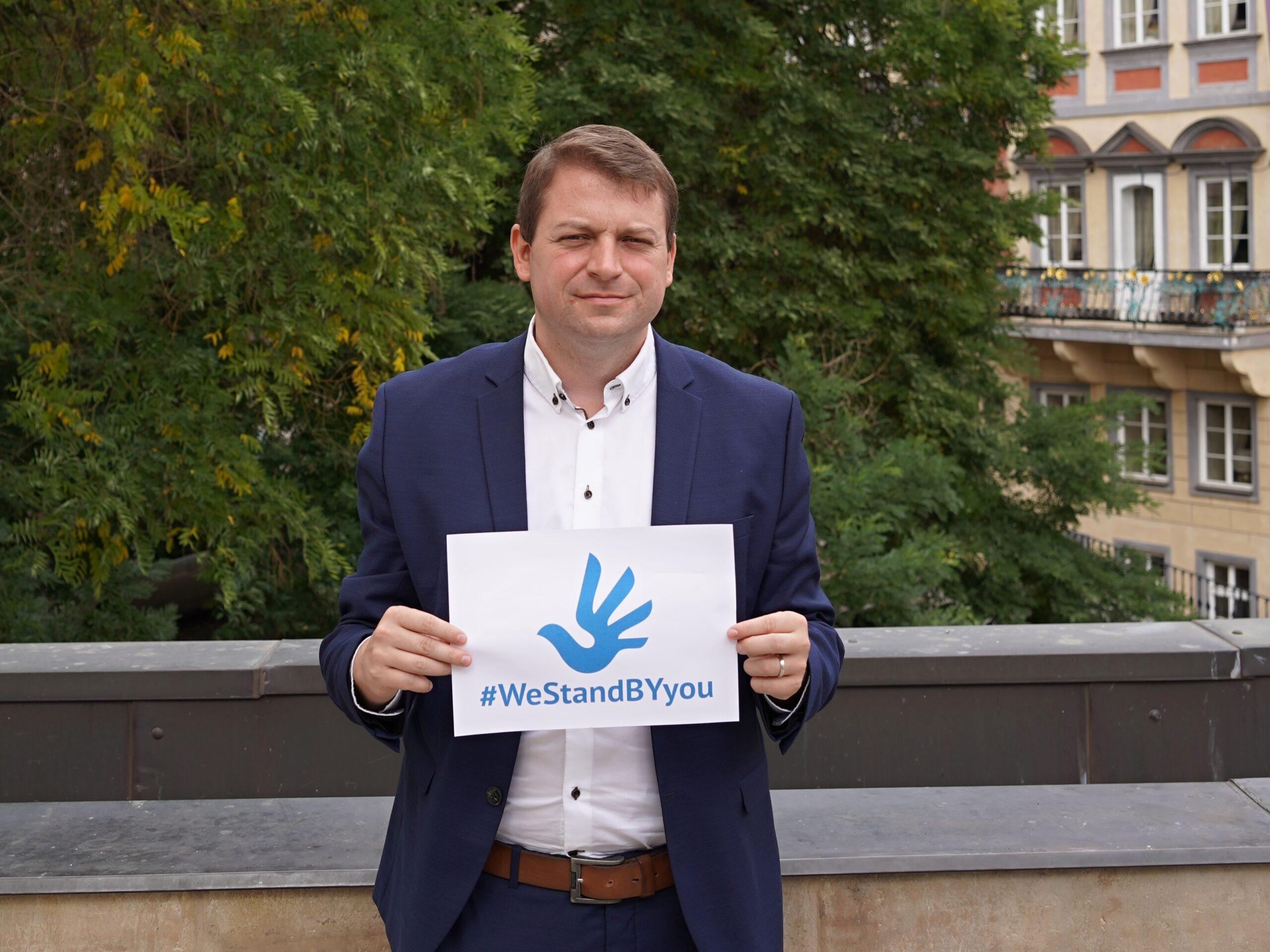 Abgeordnete übernehmen Patenschaften für die politischen Gefangenen Uladzimir und Nadzeya Kalach, Dzmitry Panko und Uladzislau Makavetski